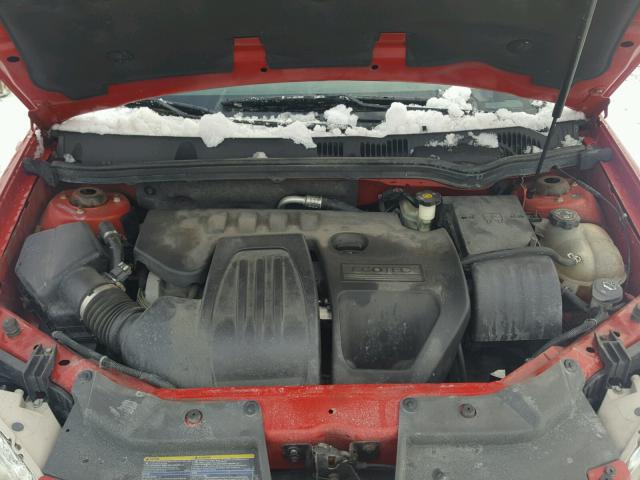 1G1AK58F487349209 - 2008 CHEVROLET COBALT LS RED photo 7