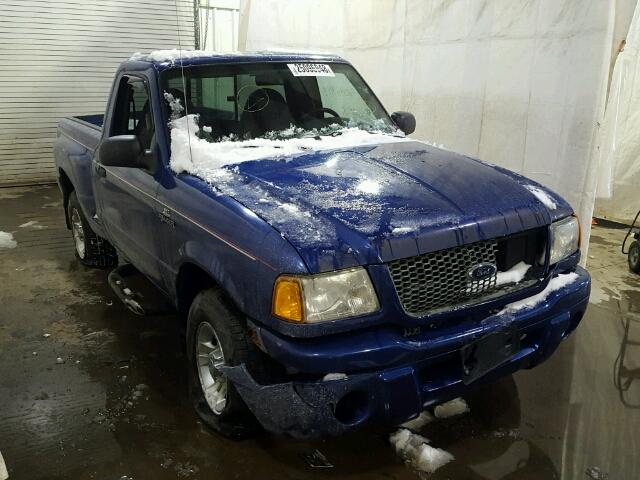 1FTYR10U32PB42810 - 2002 FORD RANGER BLUE photo 1