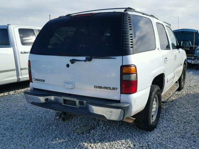 1GNEK13T62J229976 - 2002 CHEVROLET TAHOE K150 WHITE photo 4