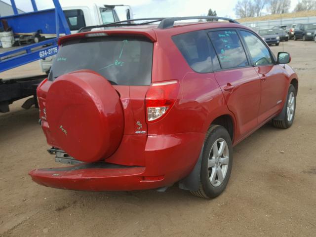 JTMBK31V886046912 - 2008 TOYOTA RAV4 LIMIT RED photo 4