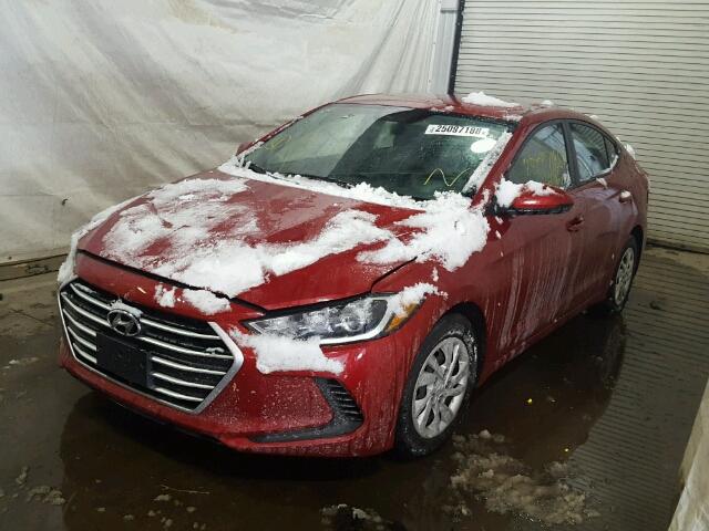 5NPD74LF7HH139061 - 2017 HYUNDAI ELANTRA SE RED photo 2