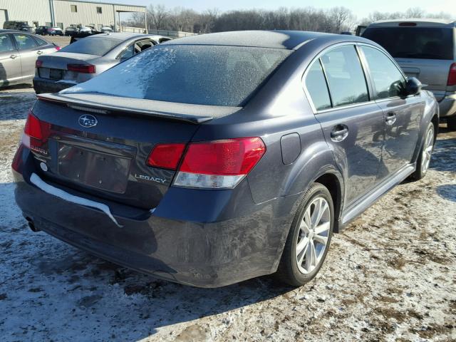 4S3BMCC65D3042778 - 2013 SUBARU LEGACY 2.5 BLUE photo 4