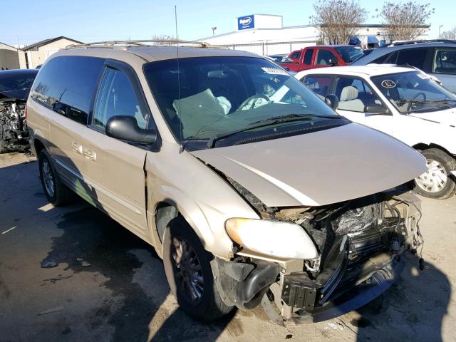 2C8GP64L31R146920 - 2001 CHRYSLER TOWN & COU BEIGE photo 1