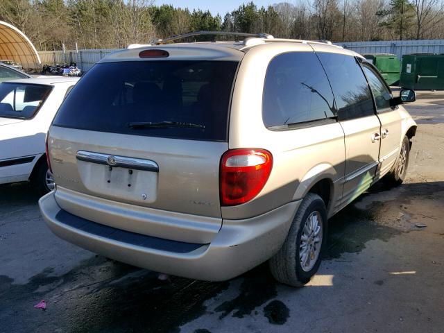 2C8GP64L31R146920 - 2001 CHRYSLER TOWN & COU BEIGE photo 4