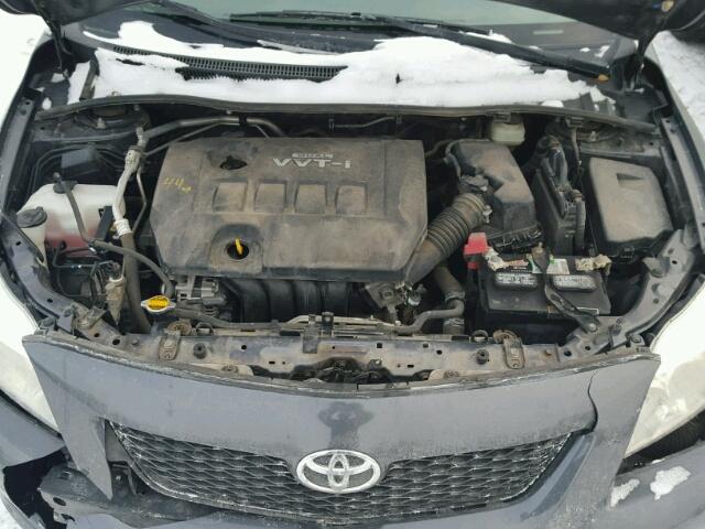 JTDBL40E299061605 - 2009 TOYOTA COROLLA BA GRAY photo 7