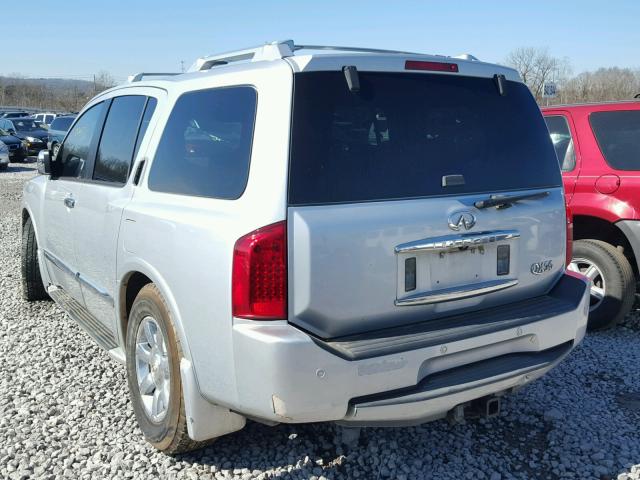 5N3AA08A37N801567 - 2007 INFINITI QX56 SILVER photo 3