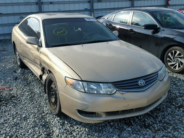 2T1CE22PX2C011939 - 2002 TOYOTA CAMRY SOLA GOLD photo 1