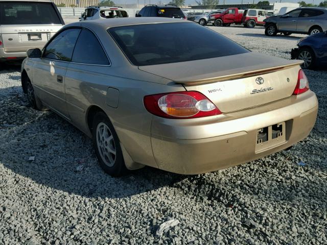 2T1CE22PX2C011939 - 2002 TOYOTA CAMRY SOLA GOLD photo 3