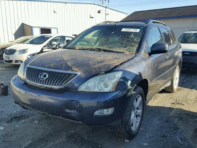 2T2GK31U27C006082 - 2007 LEXUS RX 350 BLUE photo 2