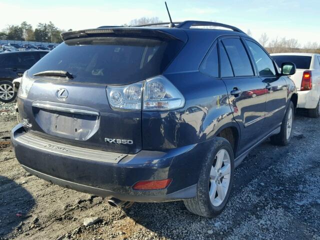 2T2GK31U27C006082 - 2007 LEXUS RX 350 BLUE photo 4