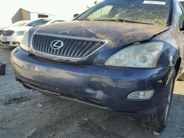 2T2GK31U27C006082 - 2007 LEXUS RX 350 BLUE photo 9