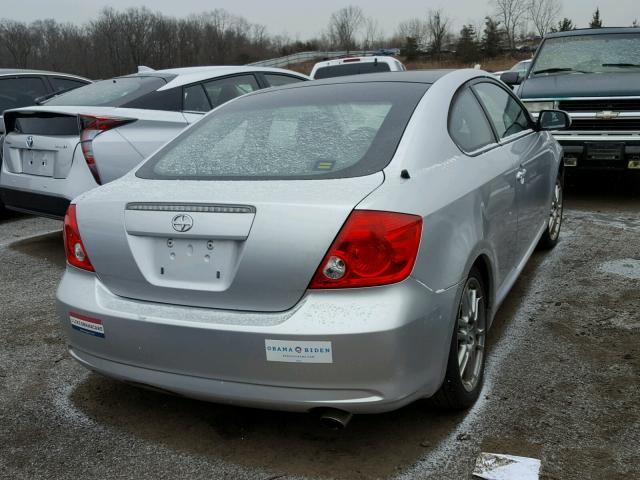 JTKDE177270174182 - 2007 TOYOTA SCION TC SILVER photo 4