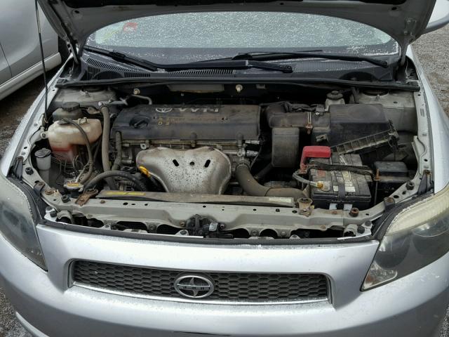 JTKDE177270174182 - 2007 TOYOTA SCION TC SILVER photo 7