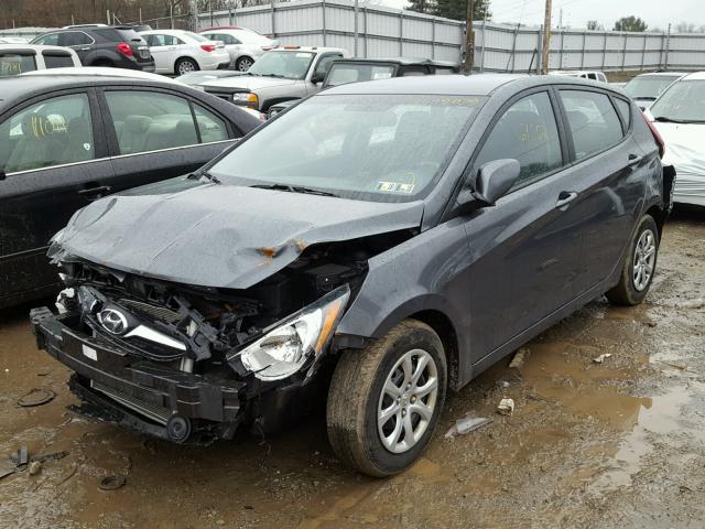 KMHCT5AE6CU031869 - 2012 HYUNDAI ACCENT GLS GRAY photo 2