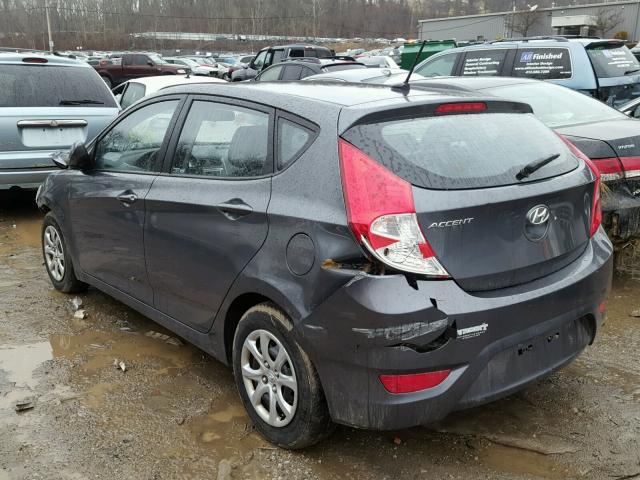 KMHCT5AE6CU031869 - 2012 HYUNDAI ACCENT GLS GRAY photo 3