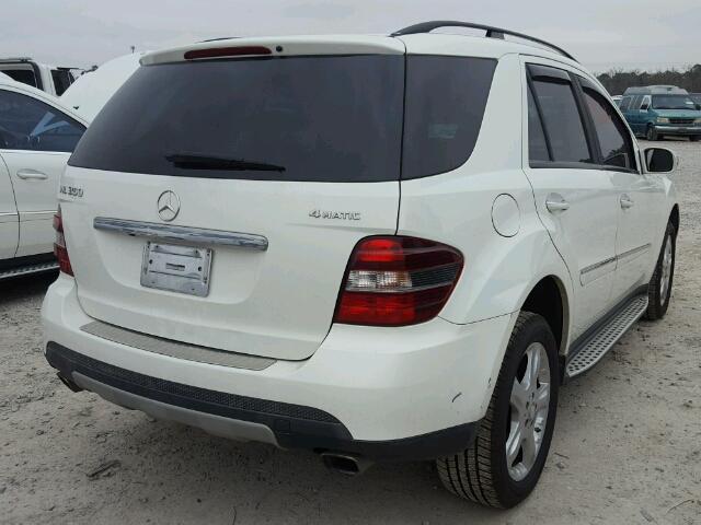 4JGBB86E88A387855 - 2008 MERCEDES-BENZ ML 350 WHITE photo 4