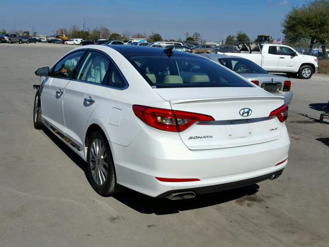 5NPE34AF5FH060312 - 2015 HYUNDAI SONATA SPO WHITE photo 3