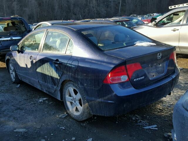 2HGFA16856H515785 - 2006 HONDA CIVIC EX BLUE photo 3