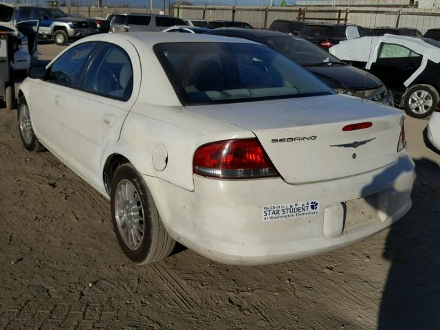 1C3EL46J25N669096 - 2005 CHRYSLER SEBRING WHITE photo 3