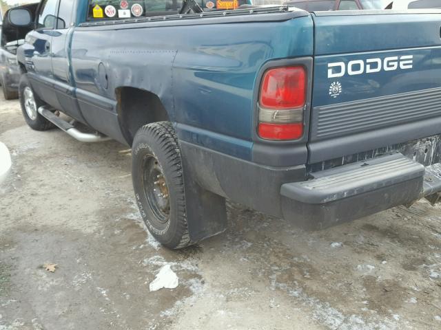 3B7HF13Z9WG223269 - 1998 DODGE RAM 1500 GREEN photo 9