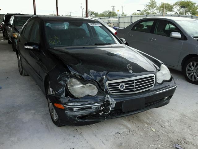 WDBRF40J54A548614 - 2004 MERCEDES-BENZ C 230K SPO BLACK photo 1