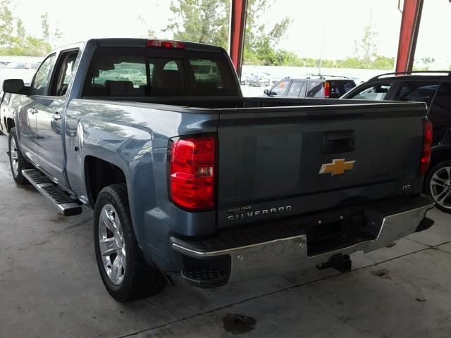 3GCPCSEC1EG422592 - 2014 CHEVROLET SILVERADO BLUE photo 3