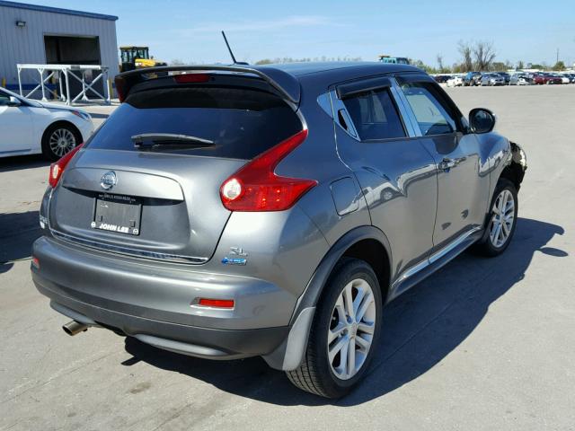 JN8AF5MR4CT118309 - 2012 NISSAN JUKE S GRAY photo 4