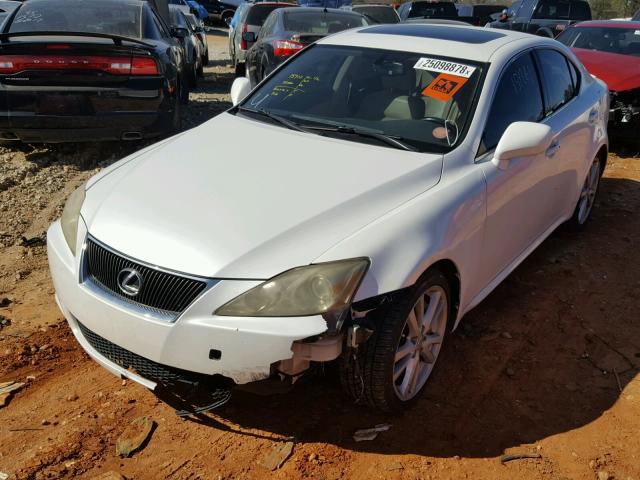 JTHBE262775012379 - 2007 LEXUS IS 350 WHITE photo 2