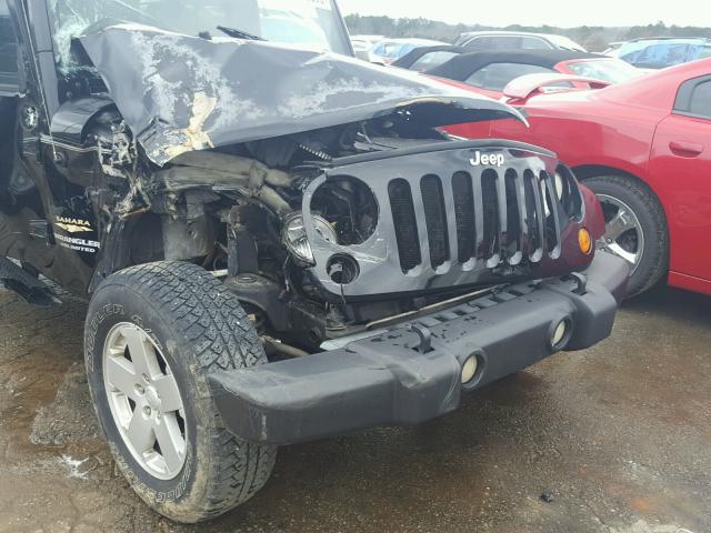 1J8GB59117L110316 - 2007 JEEP WRANGLER S BLACK photo 9