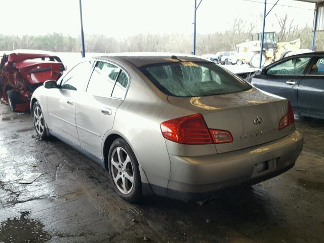 JNKCV51E24M612932 - 2004 INFINITI G35 TAN photo 3