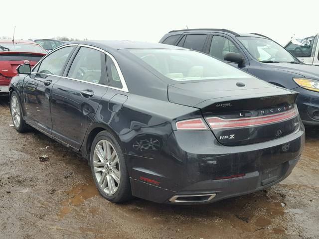 3LN6L2G95DR804572 - 2013 LINCOLN MKZ BLACK photo 3