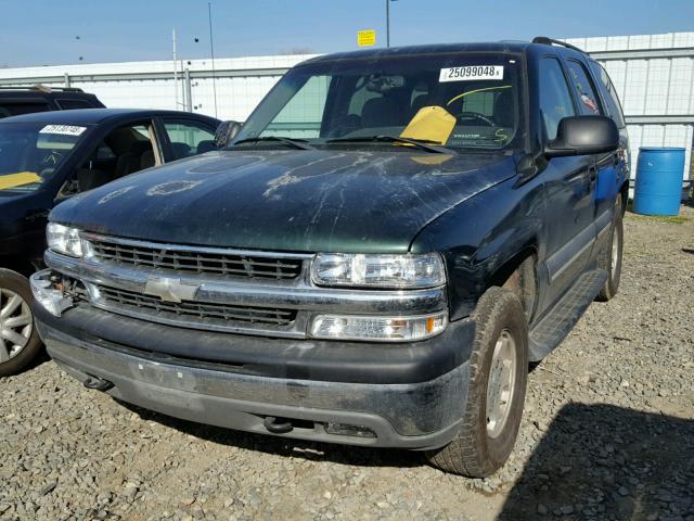 1GNEK13V64J152675 - 2004 CHEVROLET TAHOE K150 GREEN photo 2