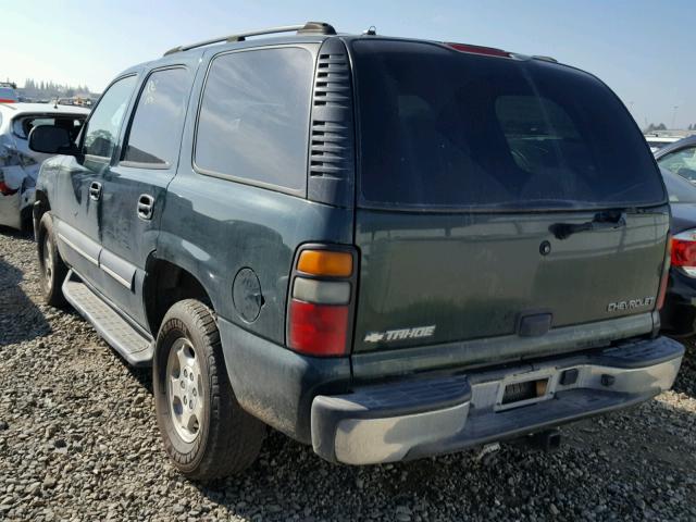 1GNEK13V64J152675 - 2004 CHEVROLET TAHOE K150 GREEN photo 3