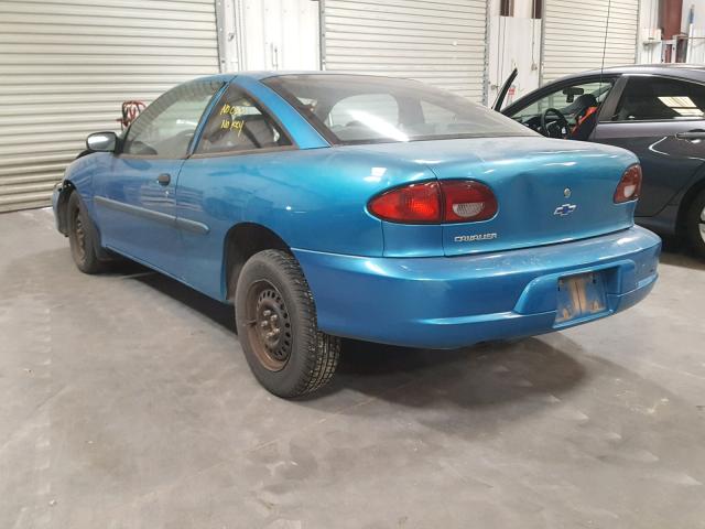 1G1JC124XY7140344 - 2000 CHEVROLET CAVALIER BLUE photo 3