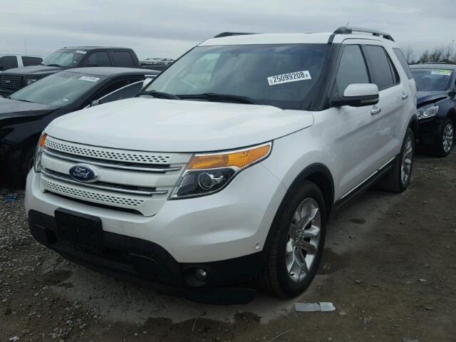 1FMHK7F92CGA12816 - 2012 FORD EXPLORER L WHITE photo 2