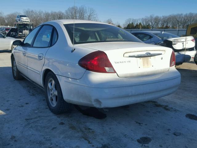 1FAFP53U43G164158 - 2003 FORD TAURUS SE WHITE photo 3