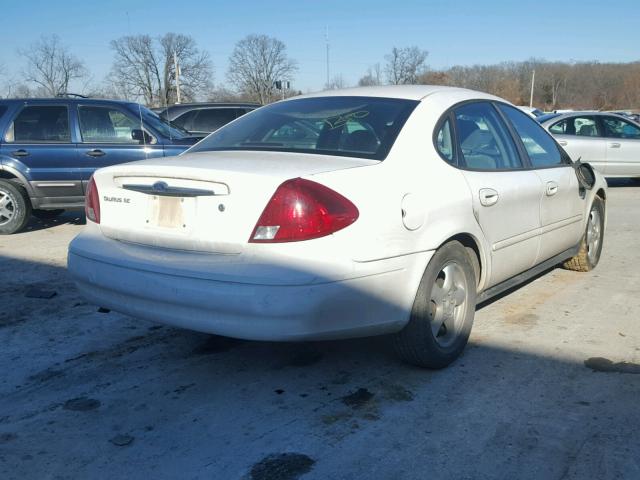 1FAFP53U43G164158 - 2003 FORD TAURUS SE WHITE photo 4