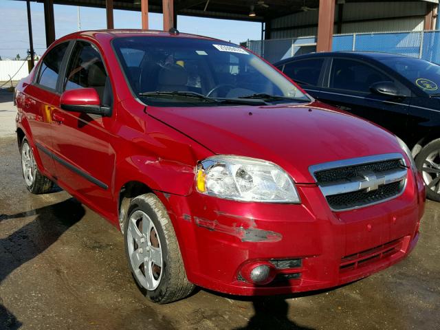 KL1TG5DE6BB188100 - 2011 CHEVROLET AVEO LT RED photo 1