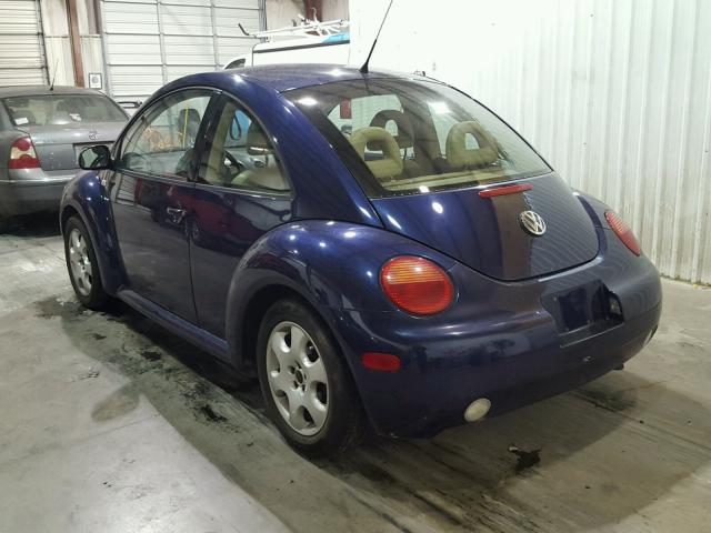 3VWCB21C62M403442 - 2002 VOLKSWAGEN NEW BEETLE ლურჯი ფოტო 3