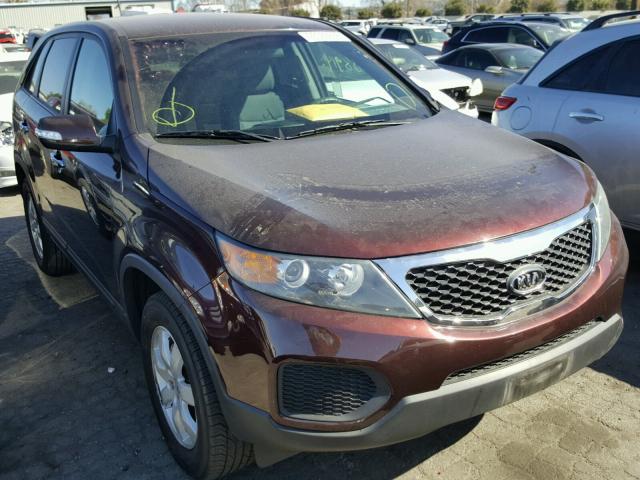 5XYKT4A13DG339222 - 2013 KIA SORENTO LX BURGUNDY photo 1