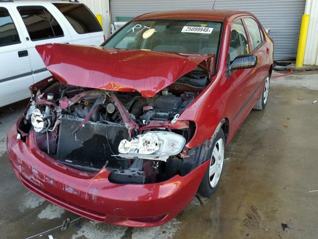 1NXBR32E43Z021547 - 2003 TOYOTA COROLLA CE RED photo 2