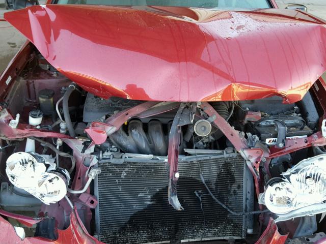 1NXBR32E43Z021547 - 2003 TOYOTA COROLLA CE RED photo 7