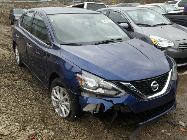 3N1AB7AP3JY222450 - 2018 NISSAN SENTRA S BLUE photo 1