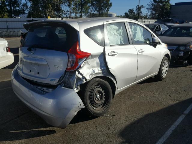 3N1CE2CP1FL360024 - 2015 NISSAN VERSA NOTE SILVER photo 4