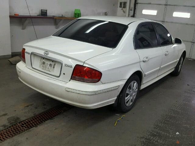 KMHWF25SX5A166232 - 2005 HYUNDAI SONATA GL WHITE photo 4