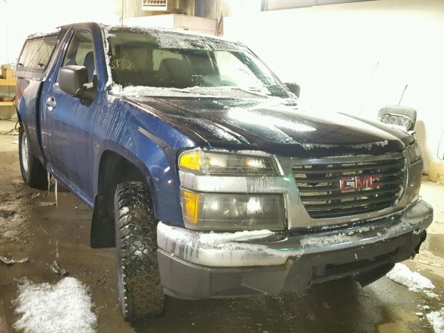 1GTCS148048180553 - 2004 GMC CANYON BLUE photo 1