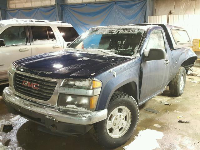 1GTCS148048180553 - 2004 GMC CANYON BLUE photo 2