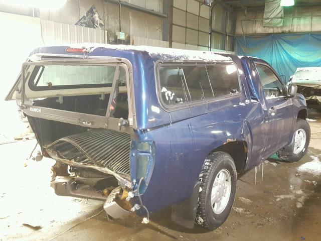 1GTCS148048180553 - 2004 GMC CANYON BLUE photo 4