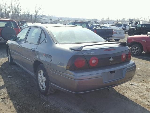 2G1WF52E159373665 - 2005 CHEVROLET IMPALA GRAY photo 3