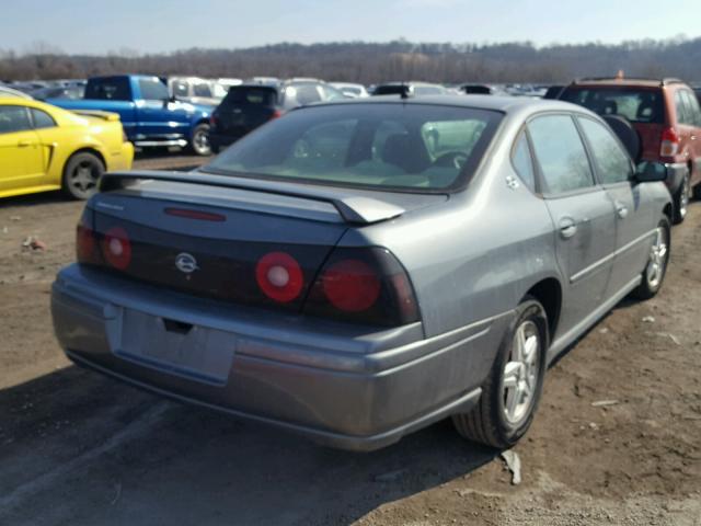 2G1WF52E159373665 - 2005 CHEVROLET IMPALA GRAY photo 4